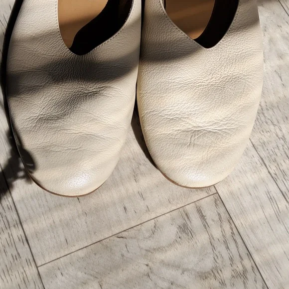 Everlane Women Italian Leather Day Glove Cream Flat Shoes Size 9 Ballet Neutral - Picture 4 of 8